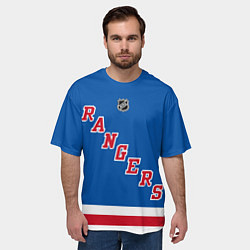 Футболка оверсайз мужская Артемий Панарин Rangers, цвет: 3D-принт — фото 2