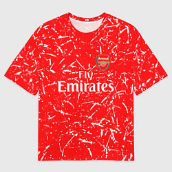 Футболка оверсайз мужская Arsenal fly emirates sport, цвет: 3D-принт