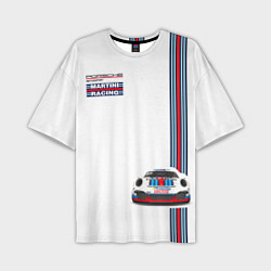 Мужская футболка оверсайз Porsche Martini Racing