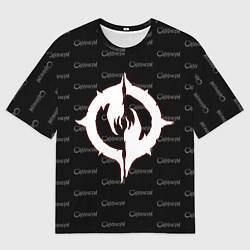 Мужская футболка оверсайз Chaoseum Pattern Emblem