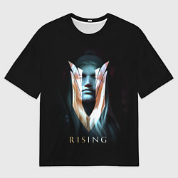 Мужская футболка оверсайз V rising - вампир