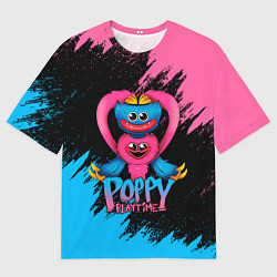 Футболка оверсайз мужская GAME POPPY PLAYTIME HAGGY WAGGY AND KISSY MISSY, цвет: 3D-принт