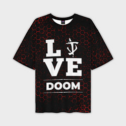 Мужская футболка оверсайз Doom Love Классика