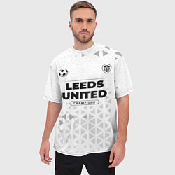 Футболка оверсайз мужская Leeds United Champions Униформа, цвет: 3D-принт — фото 2