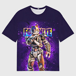 Футболка оверсайз мужская Fortnite Catbash Character Video game, цвет: 3D-принт