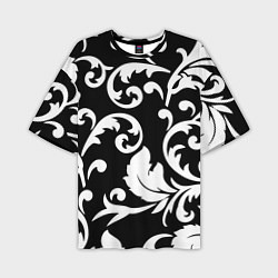 Футболка оверсайз мужская Minimalist floral pattern, цвет: 3D-принт