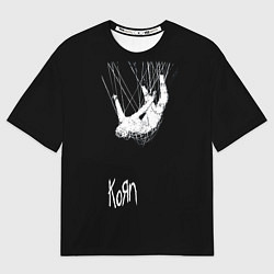 Футболка оверсайз мужская KoЯn Korn, цвет: 3D-принт