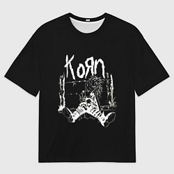 Мужская футболка оверсайз KoЯn группа