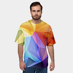 Футболка оверсайз мужская Зд радуга, цвет: 3D-принт — фото 2