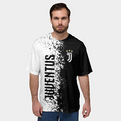 Футболка оверсайз мужская Juventus ювентус 2019, цвет: 3D-принт — фото 2