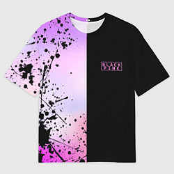 Футболка оверсайз мужская BLACKPINK HALF COLORS, цвет: 3D-принт