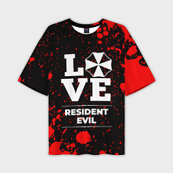 Мужская футболка оверсайз Resident Evil Love Классика