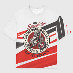 Мужская футболка оверсайз Мотокросс moto sport