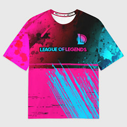 Футболка оверсайз мужская League of Legends Neon Gradient, цвет: 3D-принт