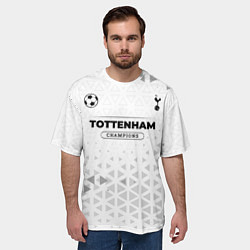 Футболка оверсайз мужская Tottenham Champions Униформа, цвет: 3D-принт — фото 2