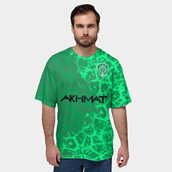 Футболка оверсайз мужская Фанат ФК Ахмат, цвет: 3D-принт — фото 2