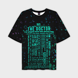 Мужская футболка оверсайз Tardis Doctor Who Memories