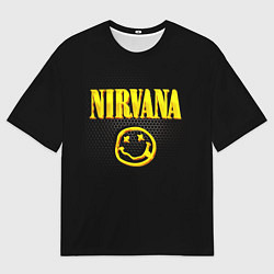 Мужская футболка оверсайз NIRVANA соты