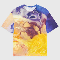 Футболка оверсайз мужская Тайфун Красок, цвет: 3D-принт