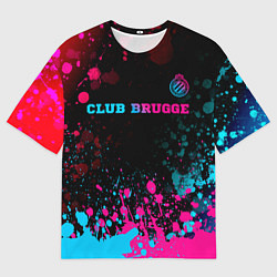 Мужская футболка оверсайз Club Brugge Neon Gradient - FS