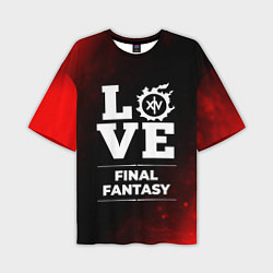 Мужская футболка оверсайз Final Fantasy Love Классика