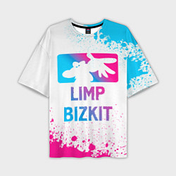 Футболка оверсайз мужская Limp Bizkit Neon Gradient, цвет: 3D-принт
