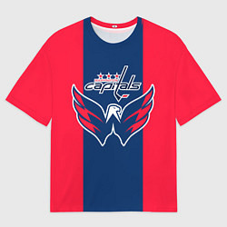 Футболка оверсайз мужская Вашингтон КэпиталзWashington Capitals, цвет: 3D-принт
