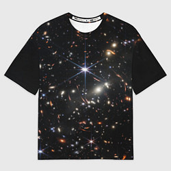 Футболка оверсайз мужская Новое изображение ранней вселенной от Джеймса Уэбб, цвет: 3D-принт