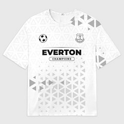 Мужская футболка оверсайз Everton Champions Униформа