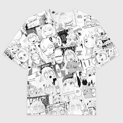 Футболка оверсайз мужская Spy Family Heh Семья Шпиона Анечка Фоджер, цвет: 3D-принт