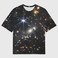 Мужская футболка оверсайз NASA: Скопление Галактик