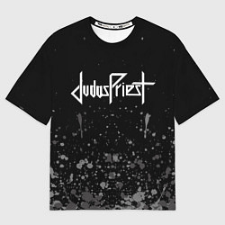 Мужская футболка оверсайз Judas Priest брызги