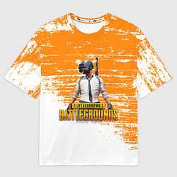 Футболка оверсайз мужская Playerunknown battlegrounds краска, цвет: 3D-принт
