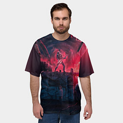 Футболка оверсайз мужская Очень странные дела 4: Vecna season, цвет: 3D-принт — фото 2