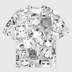 Мужская футболка оверсайз Сон в замке демона паттерн