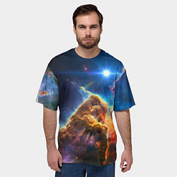 Футболка оверсайз мужская Бесконечное космическое пространство, цвет: 3D-принт — фото 2