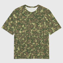 Футболка оверсайз мужская Камуфляж цифровой Флора-1 пиксель, цвет: 3D-принт