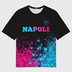 Футболка оверсайз мужская Napoli Neon Gradient, цвет: 3D-принт