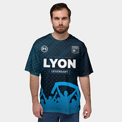 Футболка оверсайз мужская Lyon Legendary Форма фанатов, цвет: 3D-принт — фото 2