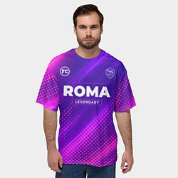 Футболка оверсайз мужская Roma Legendary Sport Grunge, цвет: 3D-принт — фото 2
