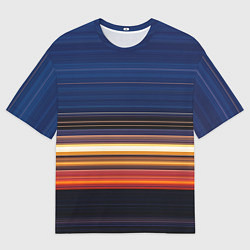 Футболка оверсайз мужская Градиент вечерний закат, цвет: 3D-принт