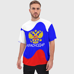 Футболка оверсайз мужская Краснодар - ГЕРБ, цвет: 3D-принт — фото 2