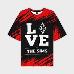 Футболка оверсайз мужская The Sims Love Классика, цвет: 3D-принт