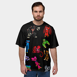 Футболка оверсайз мужская Разноцветные Хагги Вагги, цвет: 3D-принт — фото 2