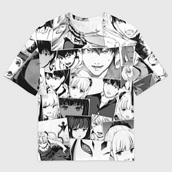 Мужская футболка оверсайз Игра Дарвина паттерн