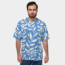 Футболка оверсайз мужская Цветы Голубого Луга, цвет: 3D-принт — фото 2