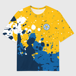 Футболка оверсайз мужская Сборная Уругвая Краска, цвет: 3D-принт