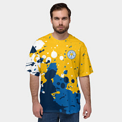 Футболка оверсайз мужская Сборная Уругвая Краска, цвет: 3D-принт — фото 2