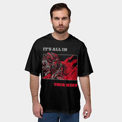 Футболка оверсайз мужская Its all in your mind, цвет: 3D-принт — фото 2