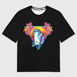 Футболка оверсайз мужская Неоновый Малыш Чимс, цвет: 3D-принт